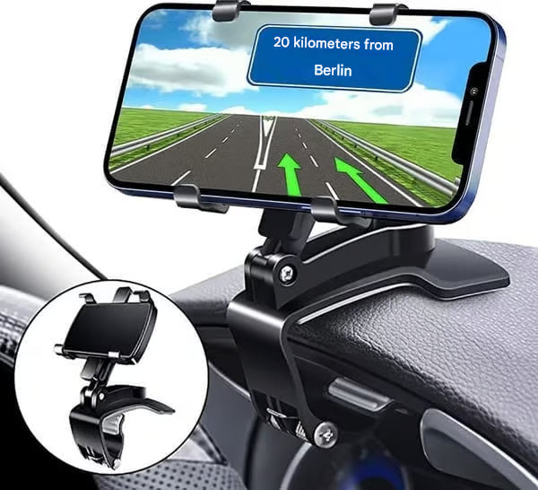 New Arrival 360° Rotating Car Phone Mount – Secure & Adjustable for Easy Viewing