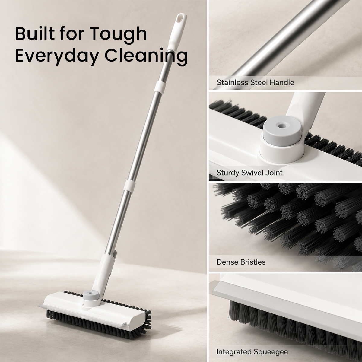Heavy-Duty Floor Scrub Brush – Powerful Deep Cleaning for Stubborn Dirt, Tile & Grout