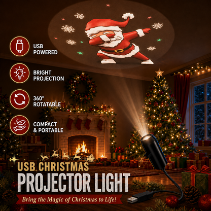 Plug‑and‑Play HD Holiday Projector, Multi‑Scene Projection Light for Christmas, Halloween & Faith‑Themed Decor