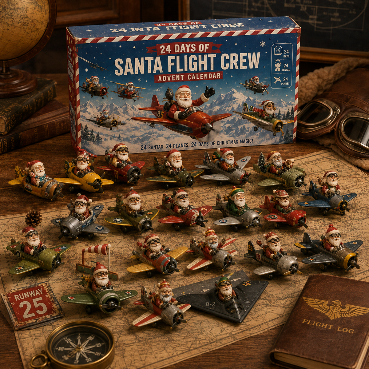 Santa Flight Crew Advent Calendar