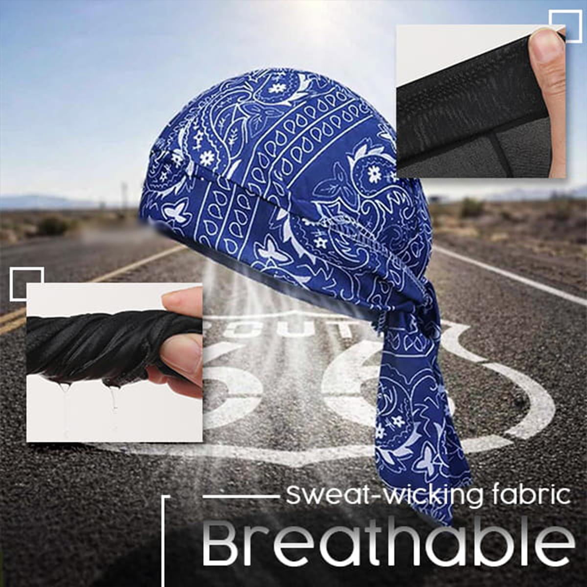 Half Price NowOutdoor Paisley Cooling Headscarf Cap