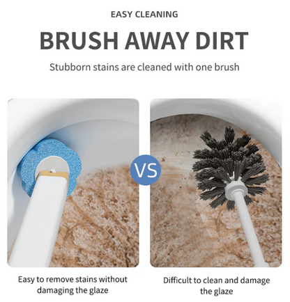 60K+ SOLD!Hygienic Disposable Toilet Brush | Wall-Mounted Replacement Head Set Hot Sale