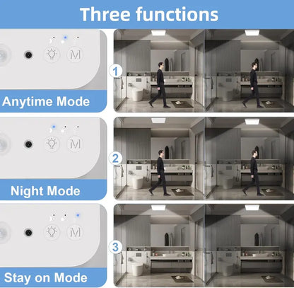 Rechargeable Motion Sensor Ceiling Light – No Wiring, Dimmable & Remote Controlled
