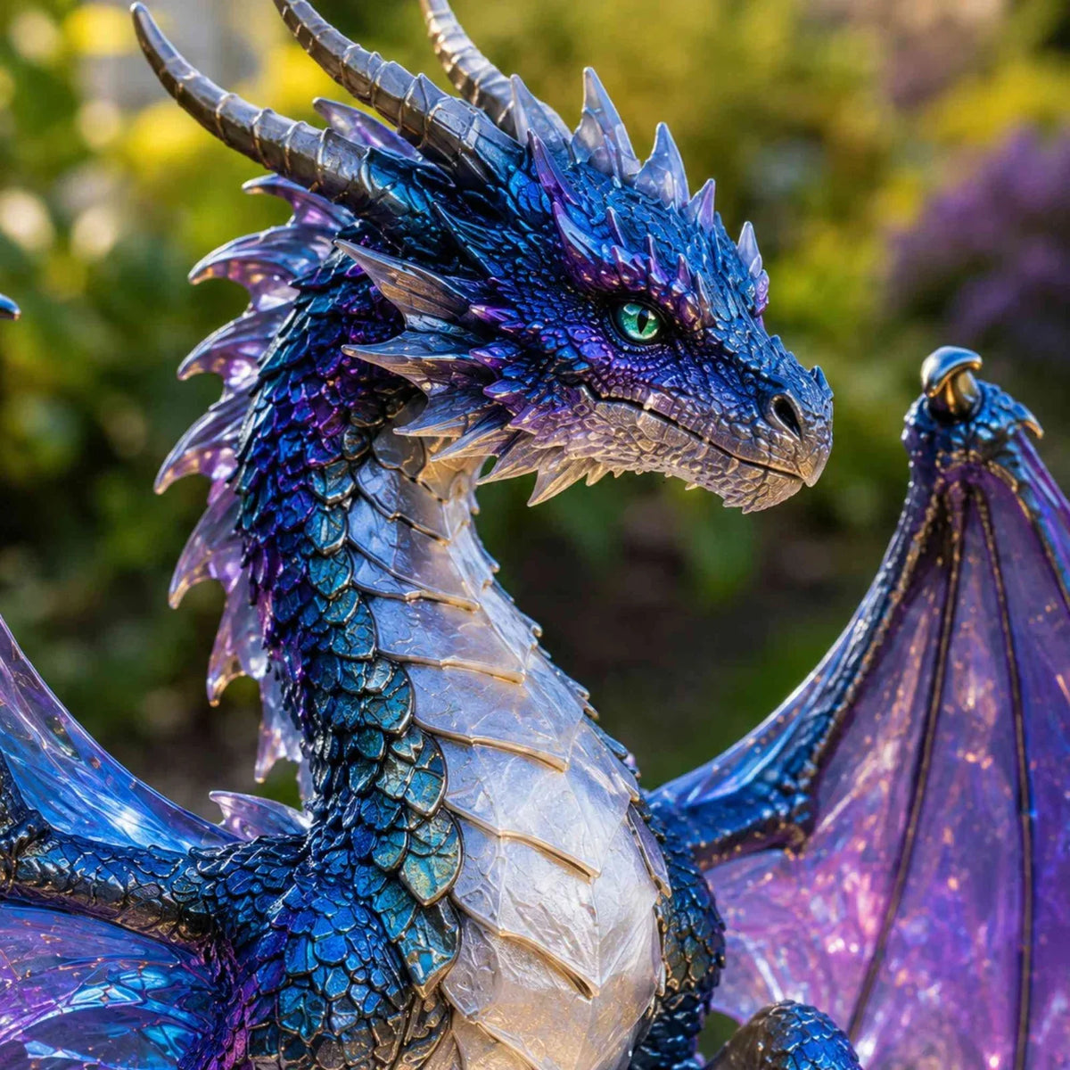 Dragon Lover's Gift Solar LED Dragon Statue – Waterproof Garden & Patio Ornament