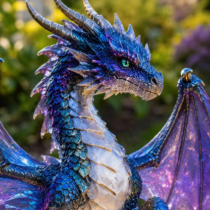 Dragon Lover's Gift Solar LED Dragon Statue – Waterproof Garden & Patio Ornament