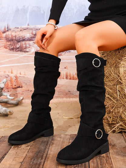 Women's Boots – Minimalist, Western, Adjustable Strap