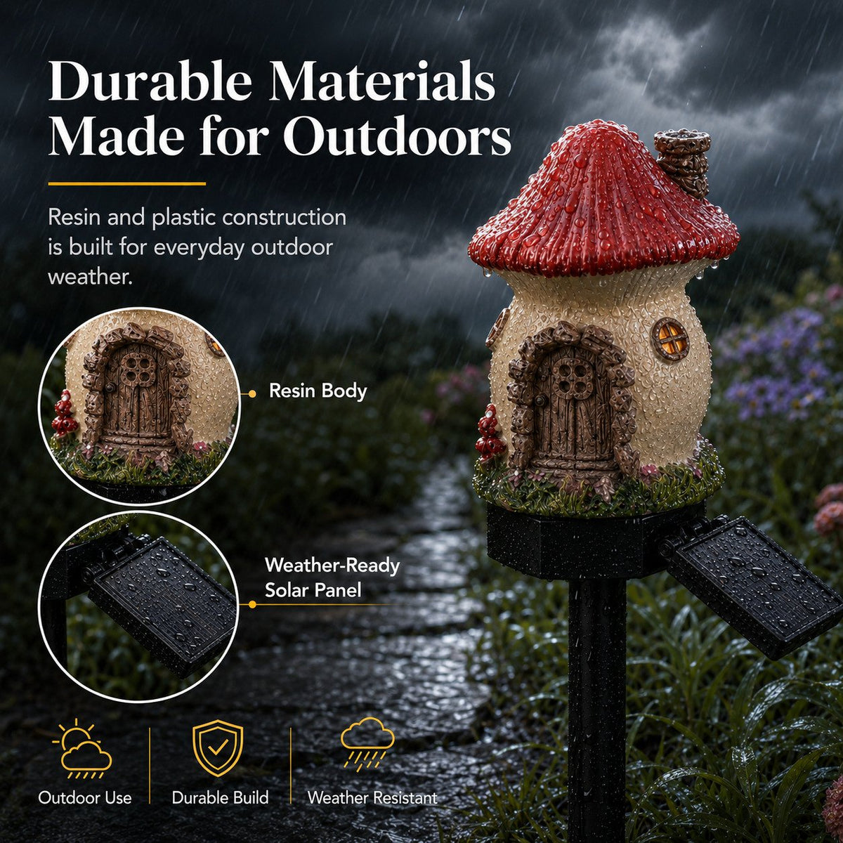Solar Mushroom Garden Light – Create a Cozy Fairy-Tale Glow Outdoors