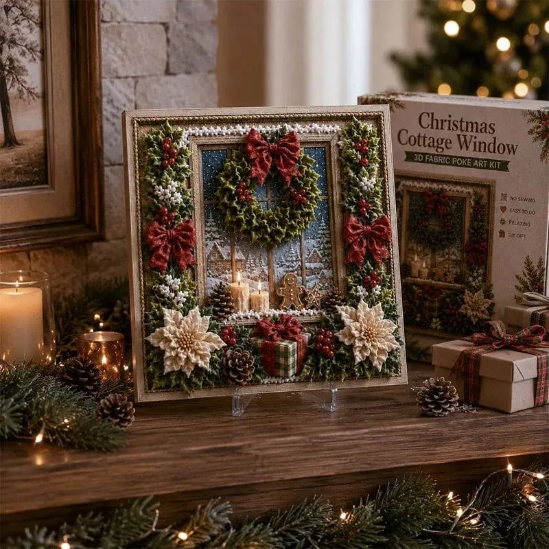 Premium 3D Christmas Fabric Poke Art Kit