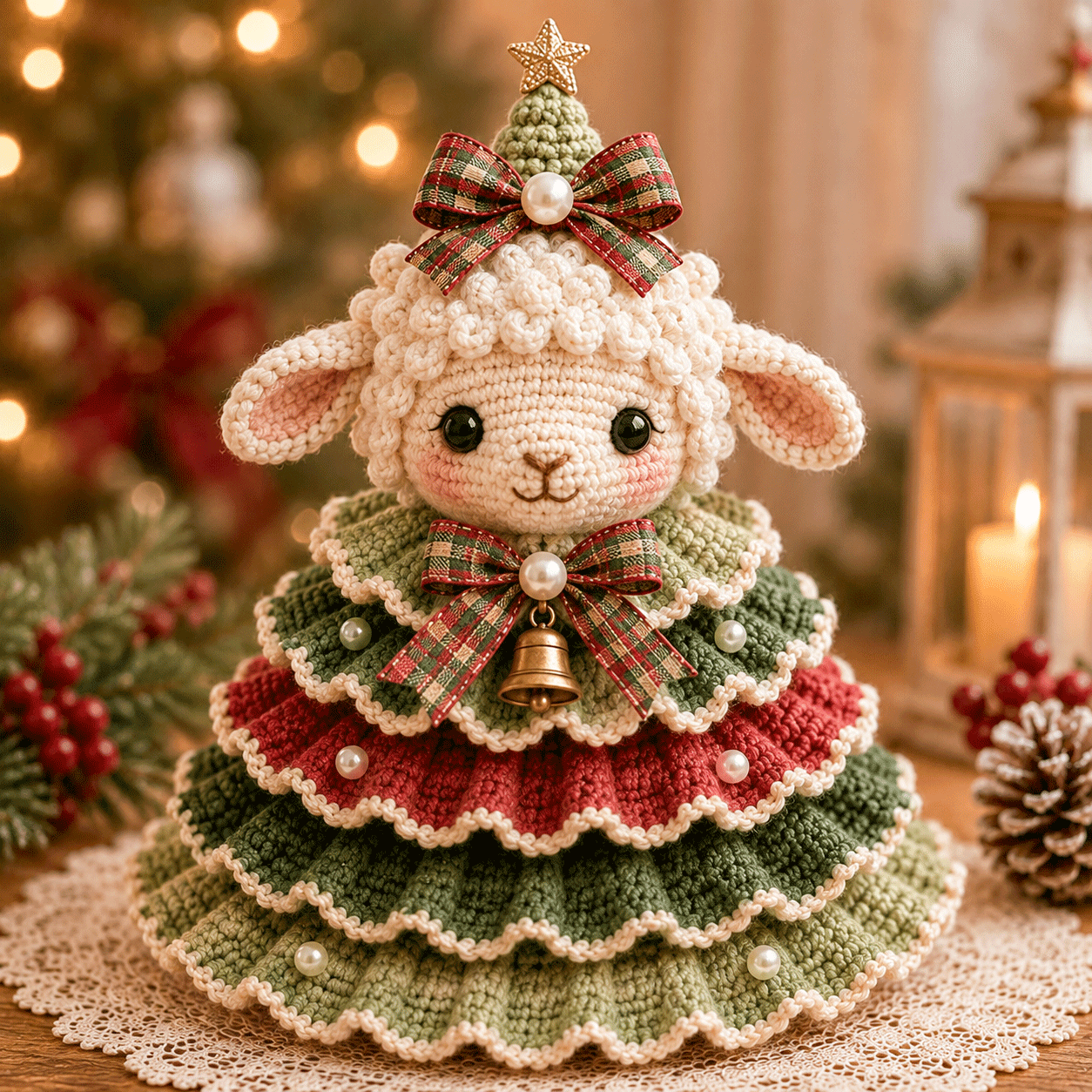 Last Day 49% OFF - Crochet Animal Christmas Tree DIY Kit