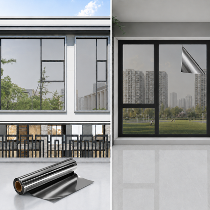Over 50% OFF NOW One-Way Mirror Window Film for Daytime Privacy, UV Protection
