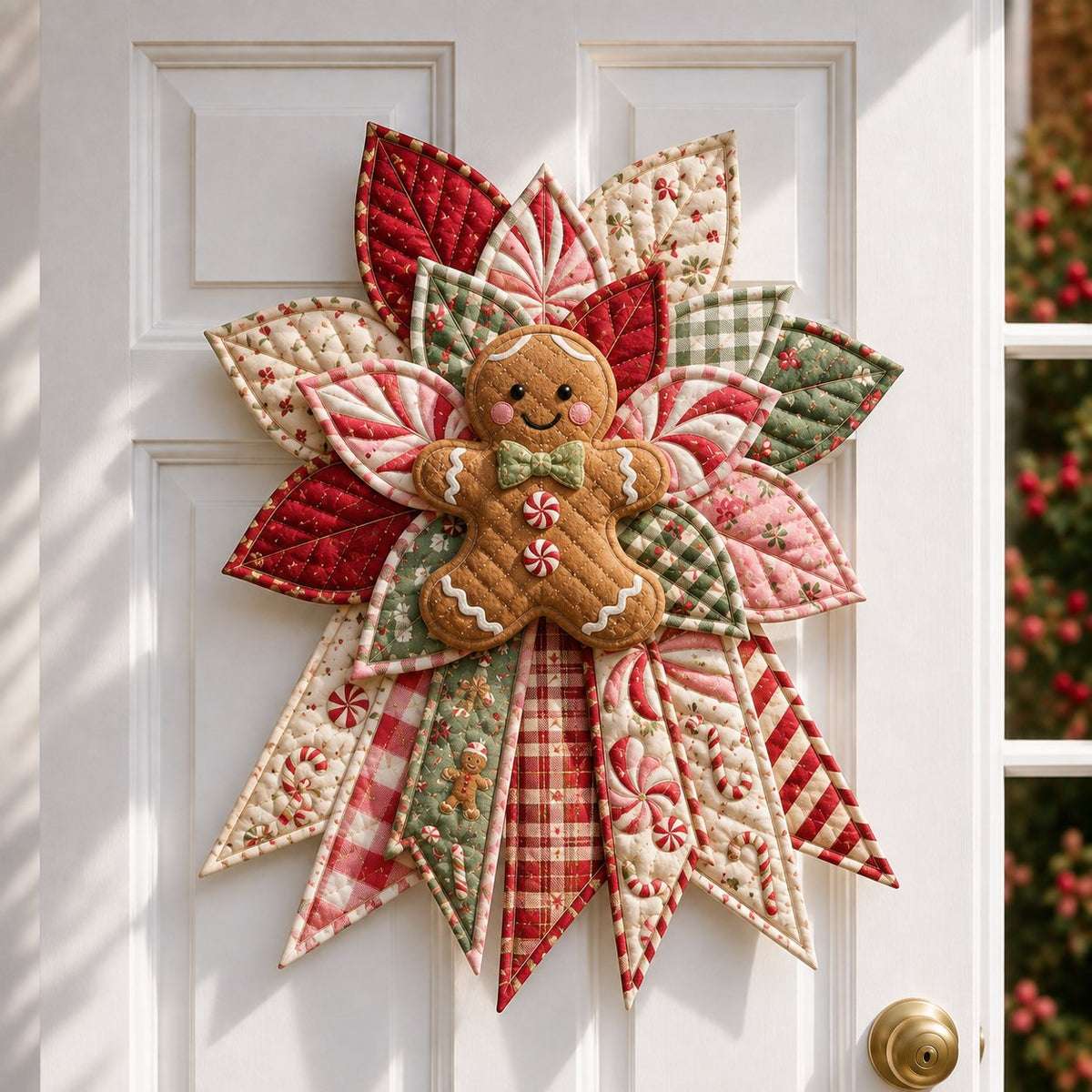Beginner-Friendly Oversized Christmas Character Quilted Door Hanger Sewing Kit | Complete Kit with All Tools & Step-by-Step Guide Included