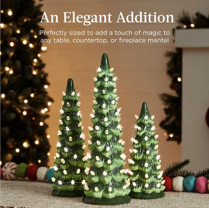 Retro Hand-Painted Tabletop Christmas Trees (Limited Quantities Available)