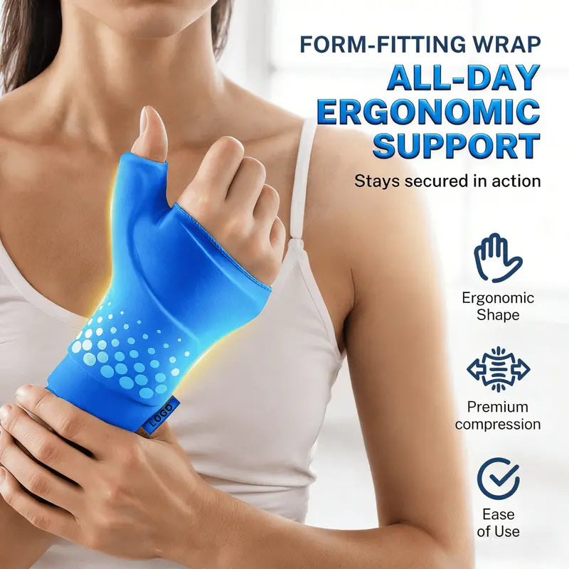 50% OFF !!! Thumb & Wrist Ice Pack Wrap - Thickened Ice Gel Pad for Pain Relief & Support