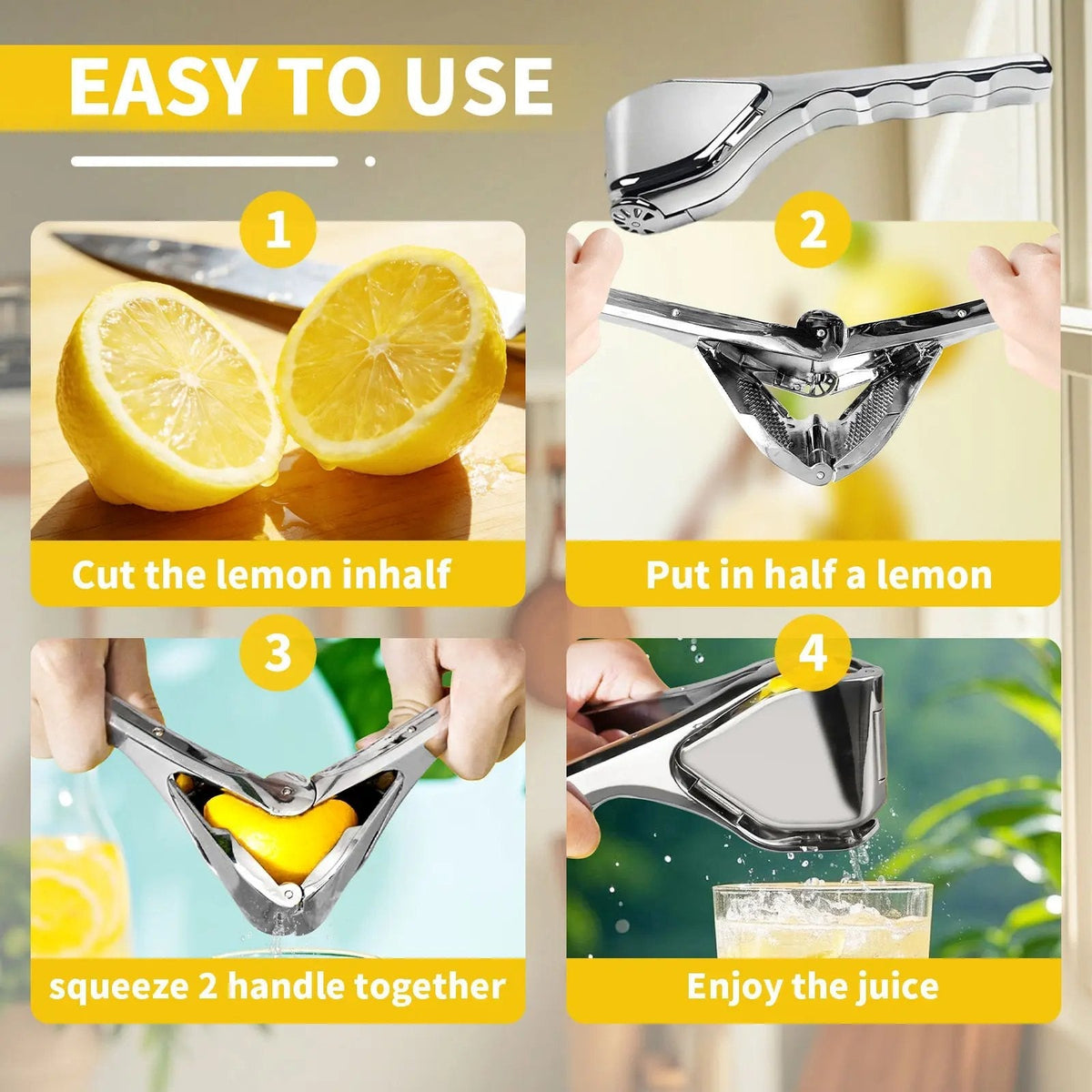 Citrus Squeezer | Stainless Steel or PP