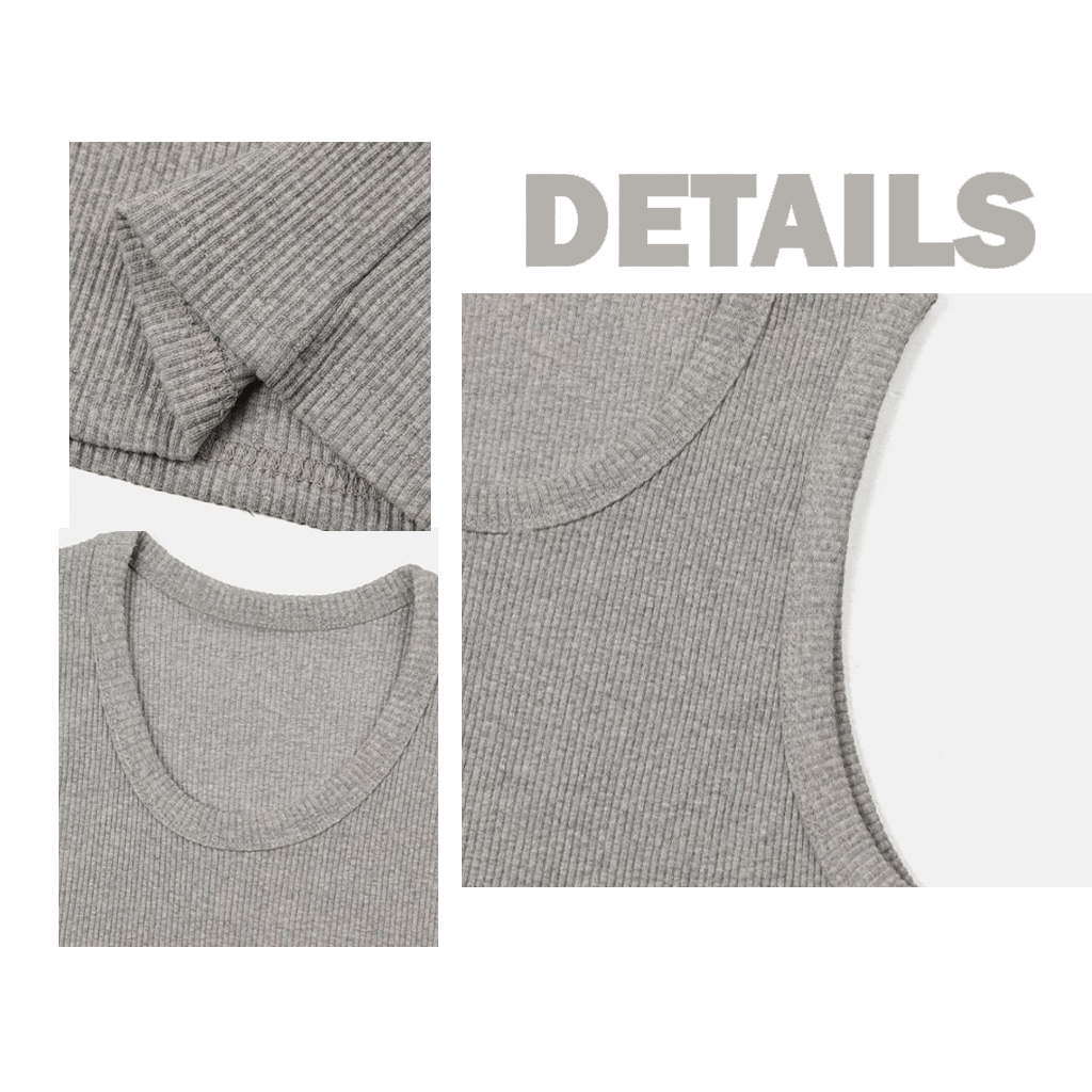 Hot Sale 50% OFF | Men’s Wide Strap Ribbed Tank Top Summer Casual Sleeveless Shirt