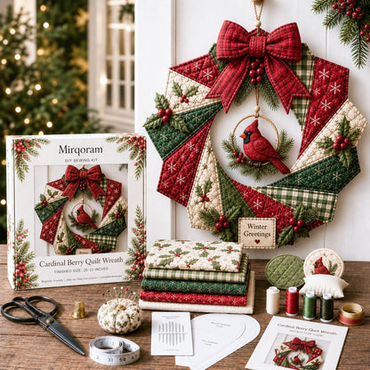 Beginner-Friendly Christmas Fabric Wreath DIY Kit