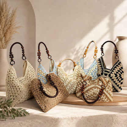 Vintage Handwoven Tote Purse