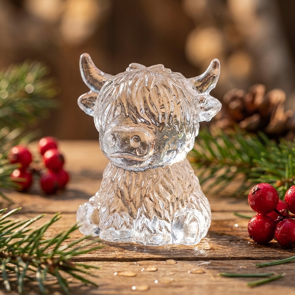 Mini Highland Cow/Rabbit Ice Cube Mold – Cute 3D Ice for Drinks, Parties & Gifts