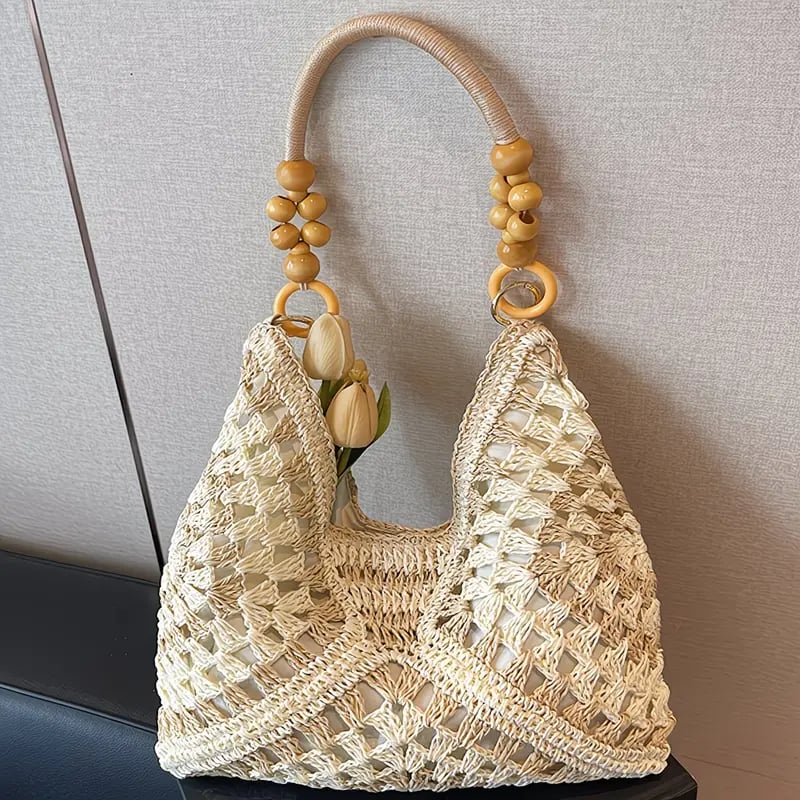 Vintage Handwoven Tote Purse