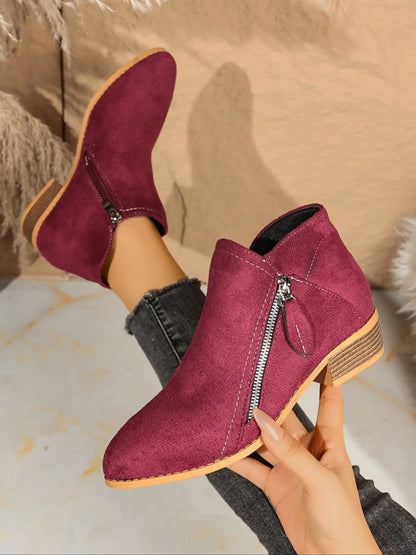 Women's Ankle Boots – Western, Chunky Sole