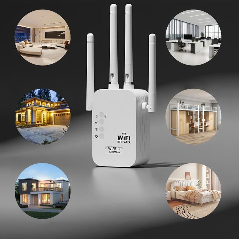 While Supplies Last 30% OFF! Dead Zones? Gone for Good! 1200Mbps WiFi Extender – Covers 10,000 sq.ft & 50 Devices.