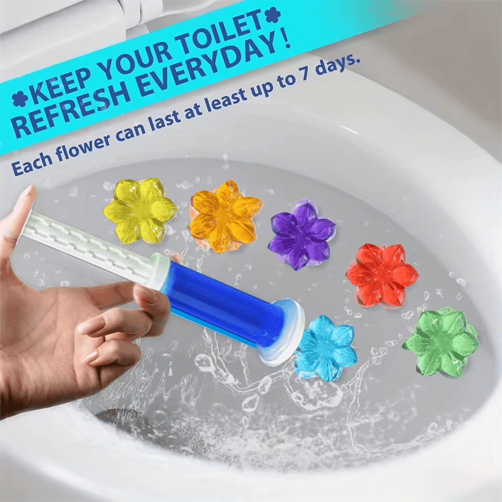 Hot Sale72 Flowers Toilet Cleaner Gel Stamp