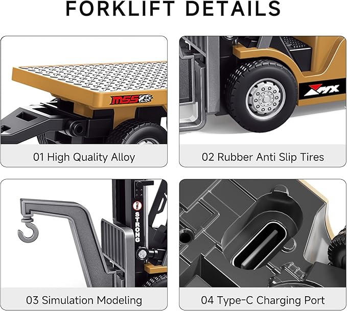 1:64 Premium Alloy Mini RC Construction Set