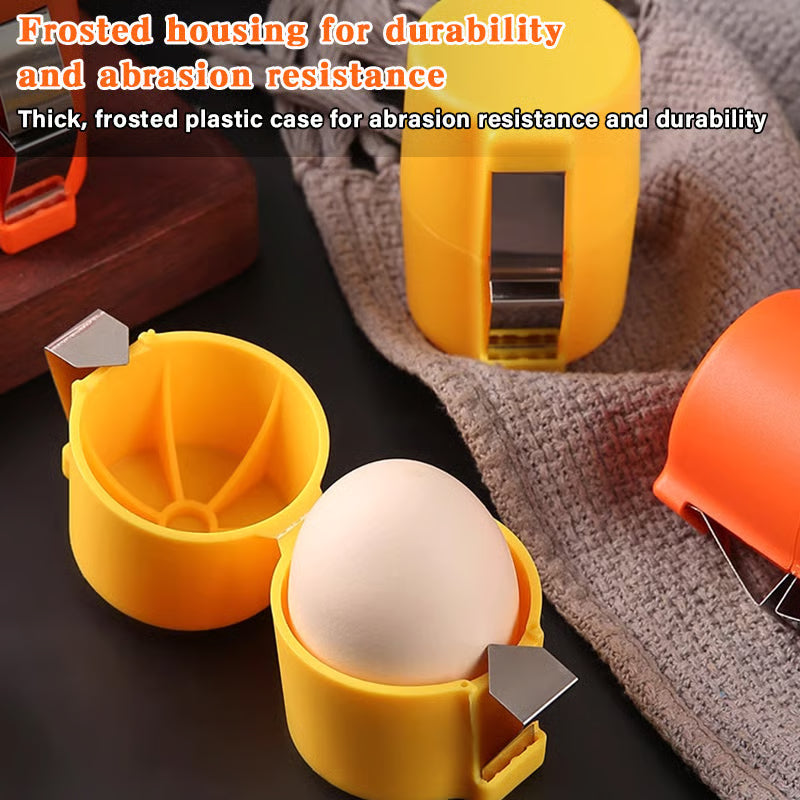 Stainless Steel Egg Opener – Crack, Cut, and Separate Eggs Easily
