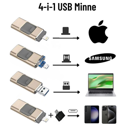 Multi-Connect 4-in-1 USB Drive