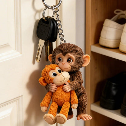 Team Punch - Monkey Lover Keychain With Charms
