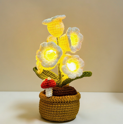 Romantic LED Crocheted Lily of the Valley – Glowing Knit Flower for Valentine’s Day