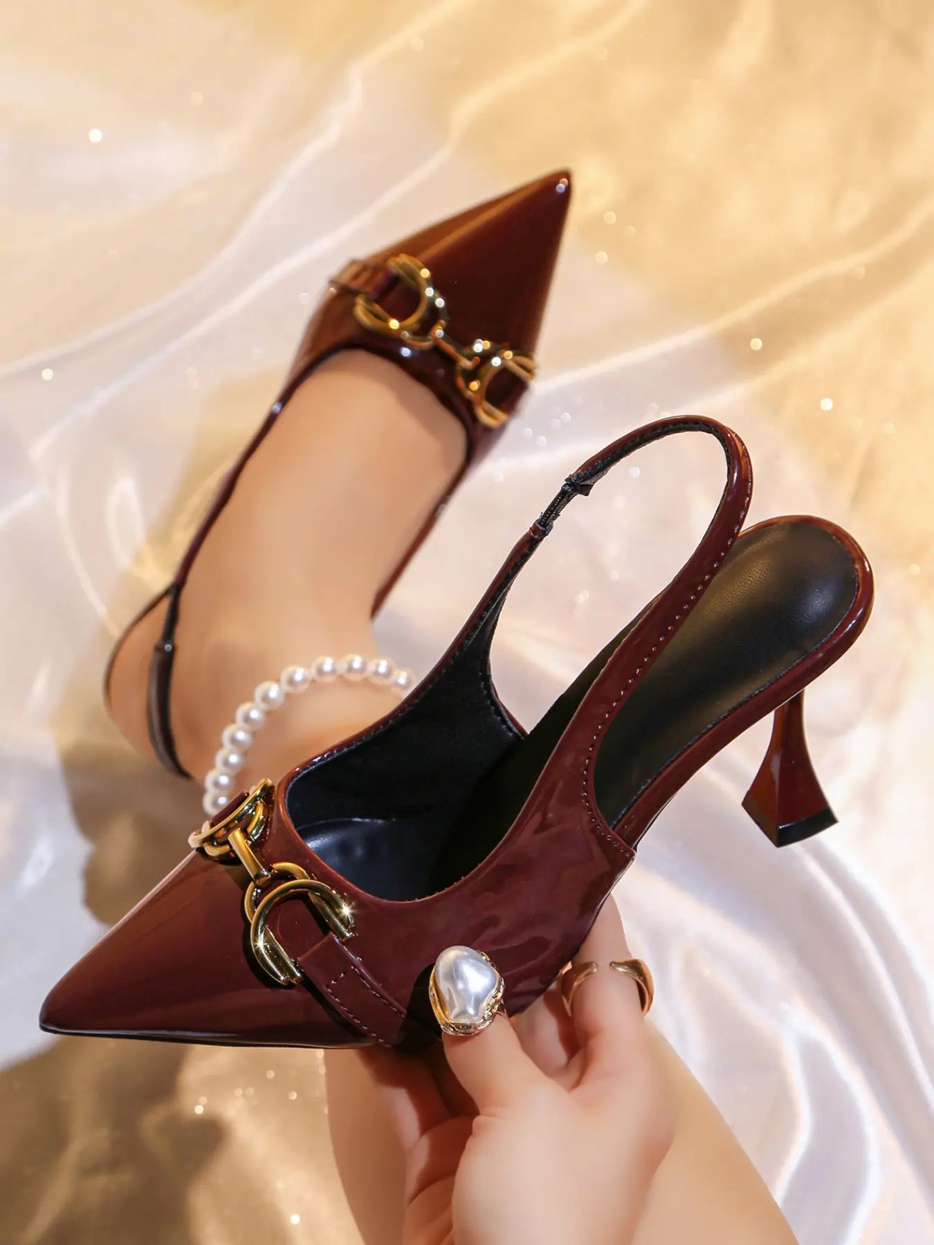 Women's Sandals – Pointed Toe, Stiletto Heel
