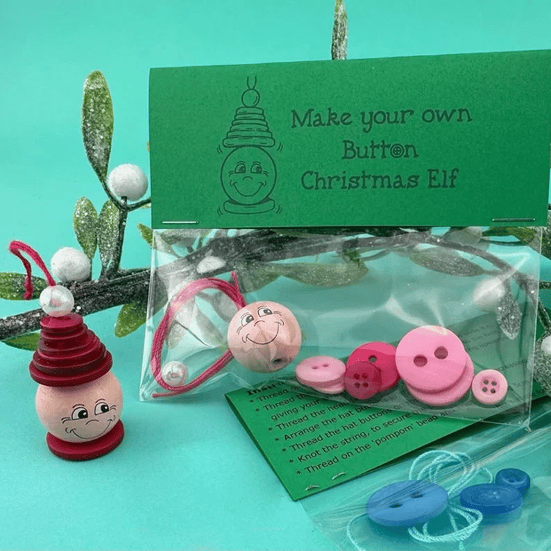 Buy 1 Get 1 Free DIY Button Ornament Kits