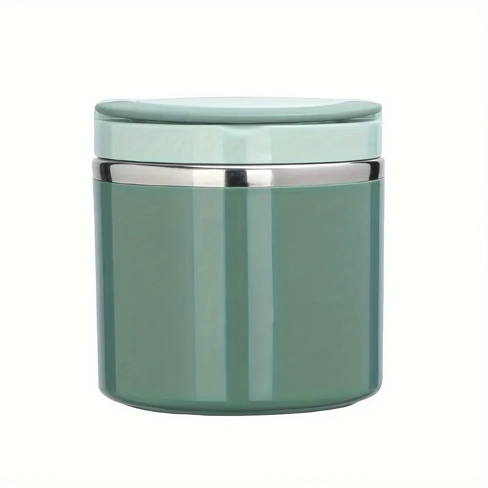 Stainless Steel Bento Style Boxed Lunch Box with Handle