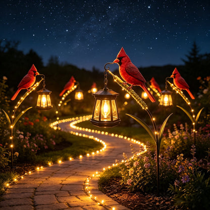 Cardinal Solar Light—A Beautiful Garden Light That Feels Full of Life