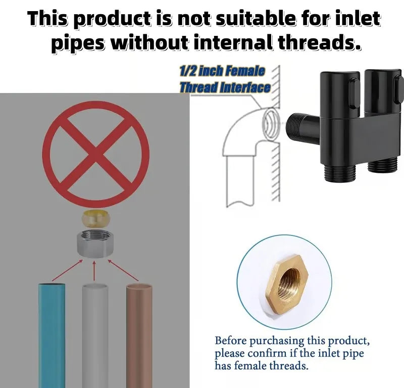 Last Day 50% OFF 1-In-2-Handheld Out Dual Control Valve Bidet Sprayer for Toilet