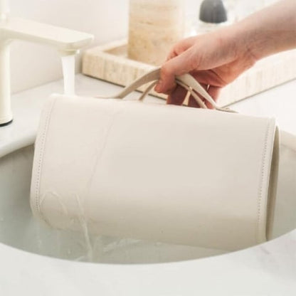 Leather Waterproof Cosmetic Bag