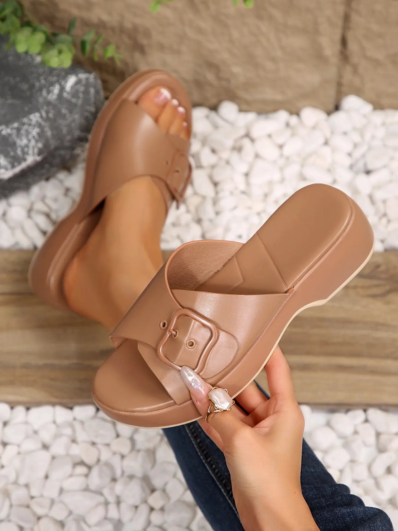 Women's Wedge Sandals – Chunky Sole