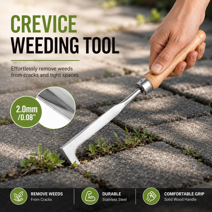 Crack Weeder Tool – Razor-Sharp Stainless Steel Weed Remover