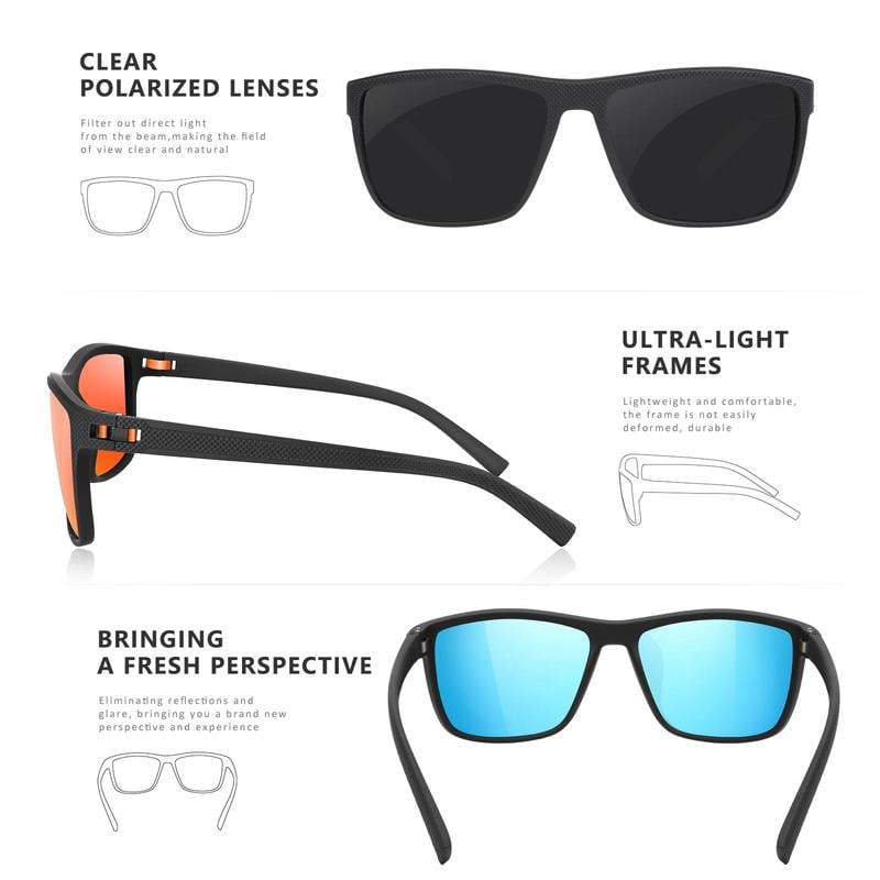 Unisex Polarized Sunglasses – Outdoor Glasses for Driving & Sports