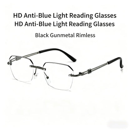 Ultra Light Metal Blue Light Blocking Reading Glasses