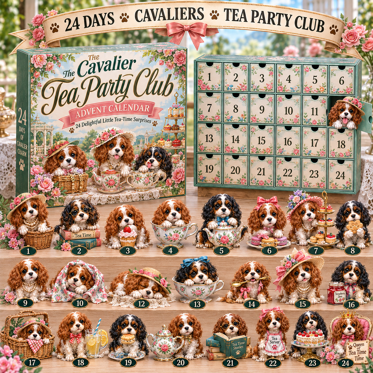 Cavalier Adventures 24-Day Advent Calendar – 6 Themed Collections