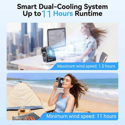 Hot Sale 50% OFF | Turbo Desk Cooling Fan | Ultra-Quiet Airflow with Digital Display