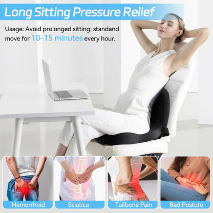 Memory Foam Lumbar Cushion for Car & Office