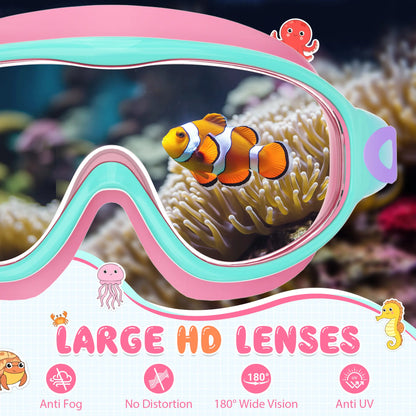 Season Hot Seller! Summer Must-Have 2-Pack Kids Swim Goggles