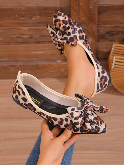 Women's Butterfly Print Flats – Pointed Toe, Slip-On