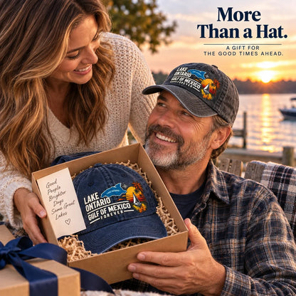 Lake Ontario & Gulf Forever Vintage Embroidered Cap