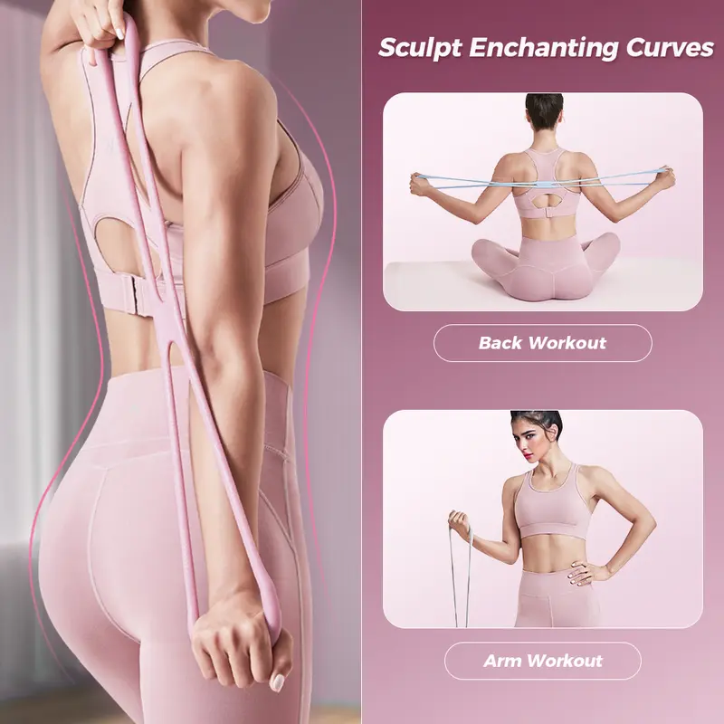 Resistance Bands Figure 8 Exercise Bands for Women