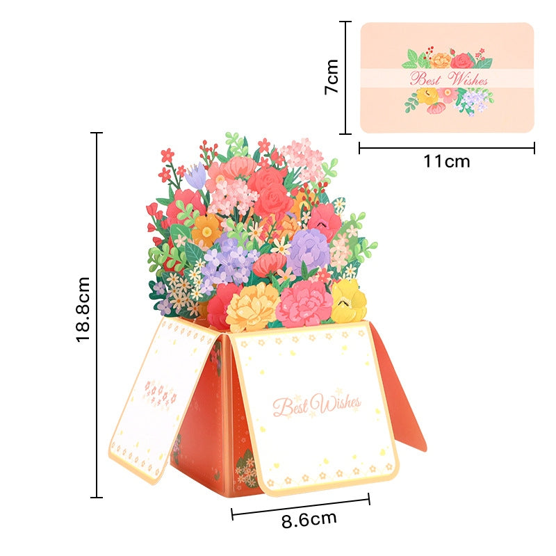 Paper Love Mother's Day Card, Happy Mothers Day Pop Up Card 3D Design