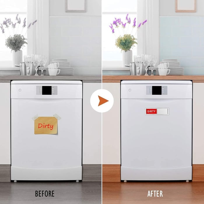 Limited-Time 50% OFF | Dishwasher Clean Dirty Magnet | Never Guess If Dishes Are Clean Again